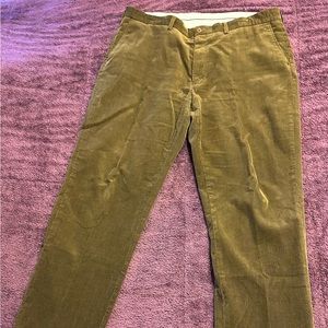 Ralph Lauren corduroy brown pants, flat front, 40/32, worn only couple of times